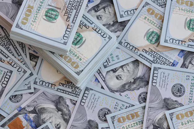 very big amount us hundred dollar bills huge quantity united states currency notes flat 76080 55166